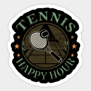 Tennis is my Happy Hour Sticker